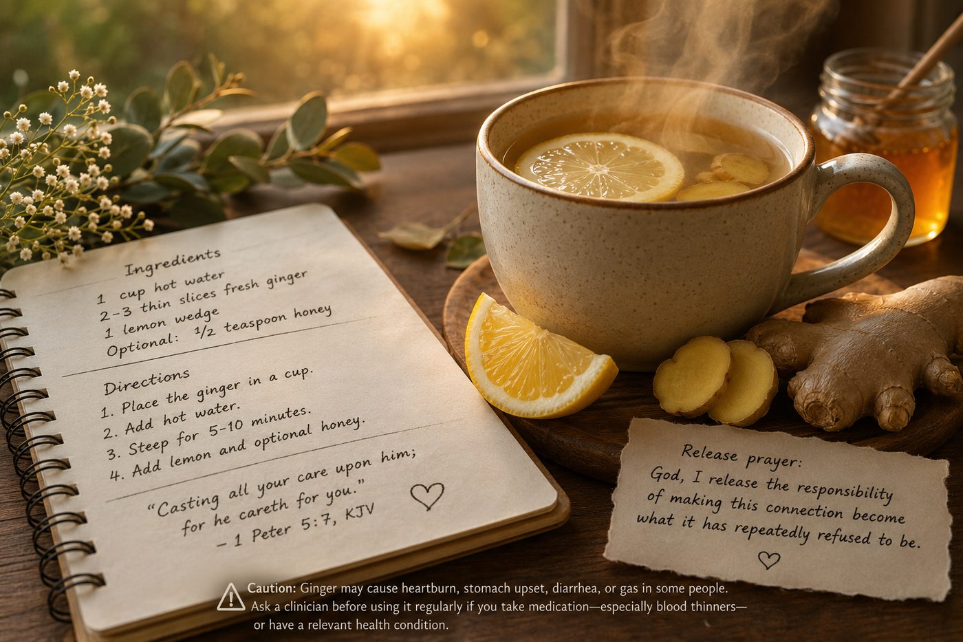 Ginger-Lemon Release Tea — recipe illustration