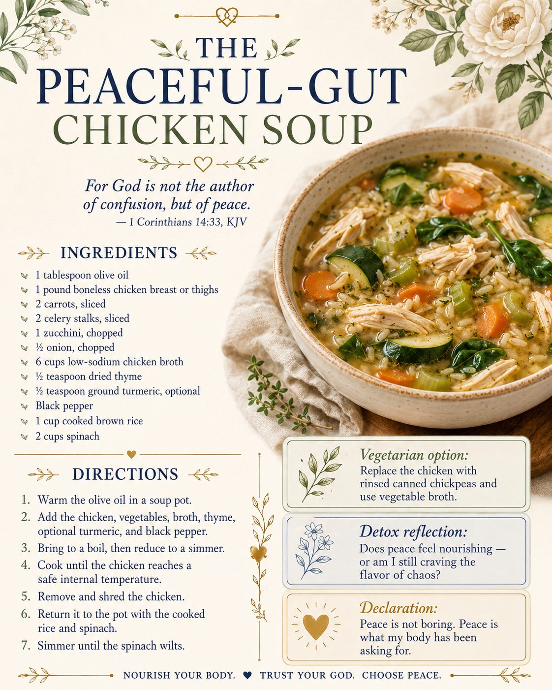 Peaceful-Gut Chicken Soup — recipe illustration