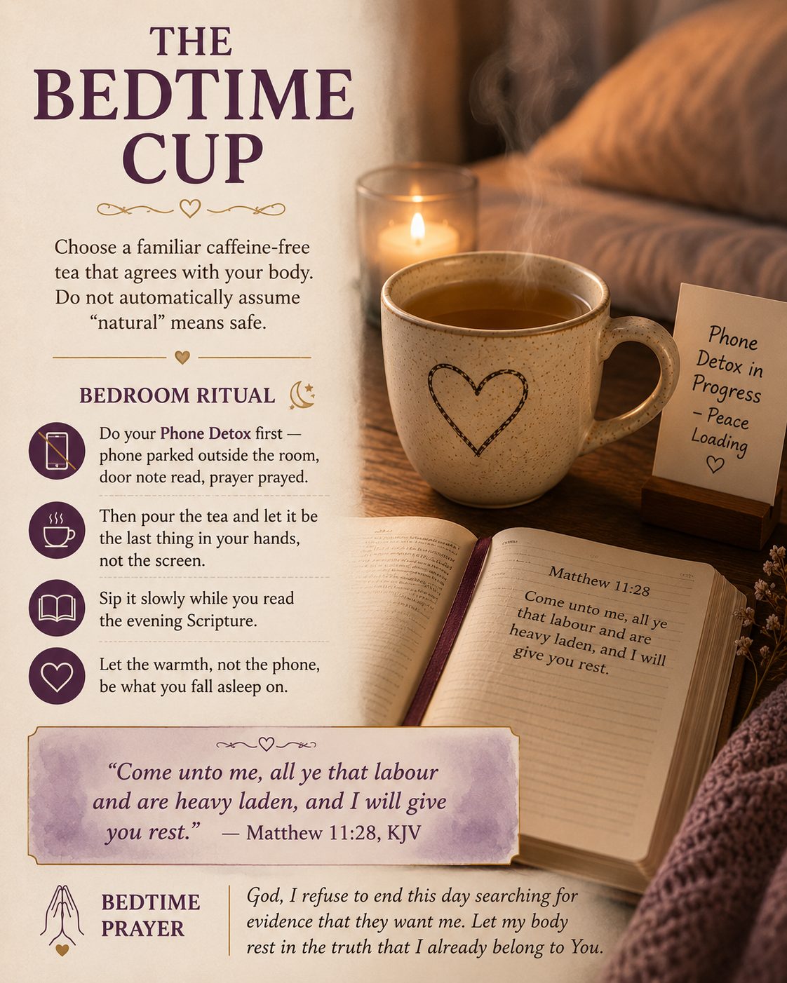 Bedtime Cup · Plum Edition — recipe illustration