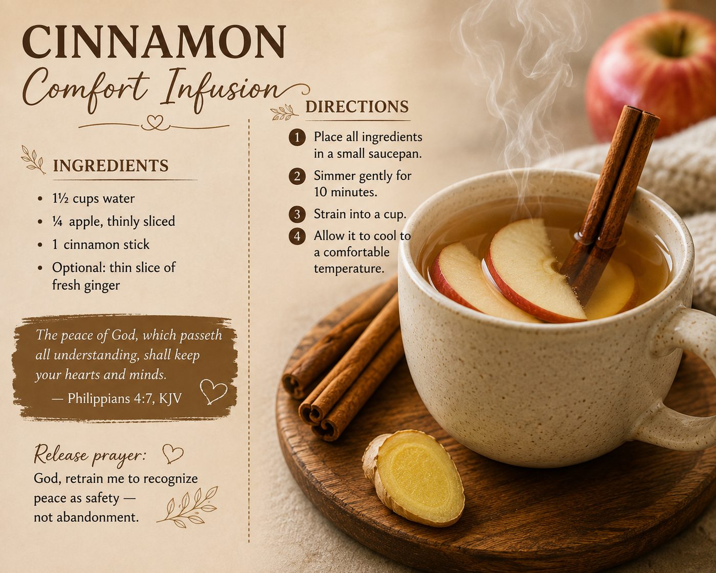 Cinnamon Comfort Infusion — recipe illustration