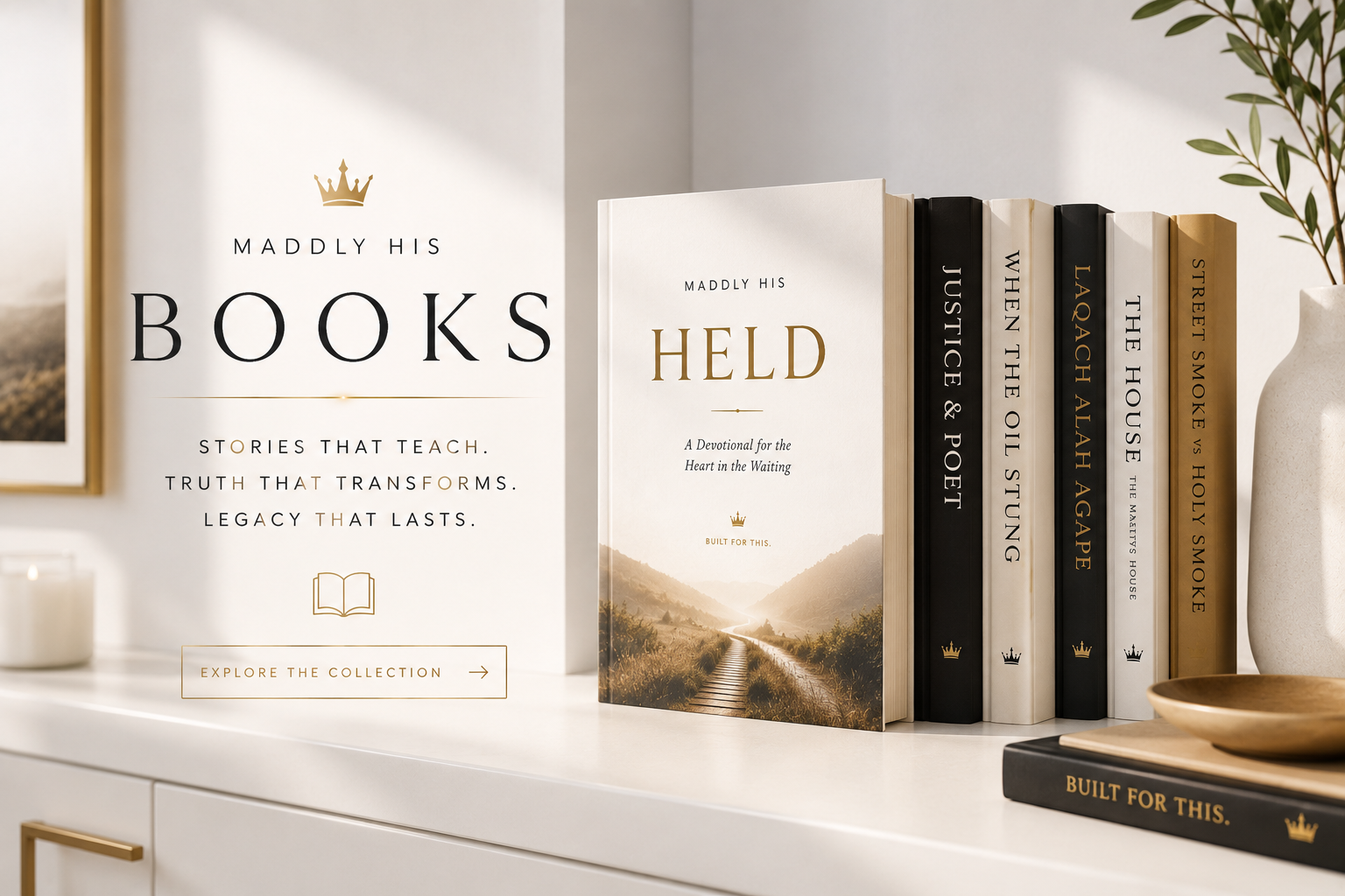 Maddly His Books — stories that teach, truth that transforms.